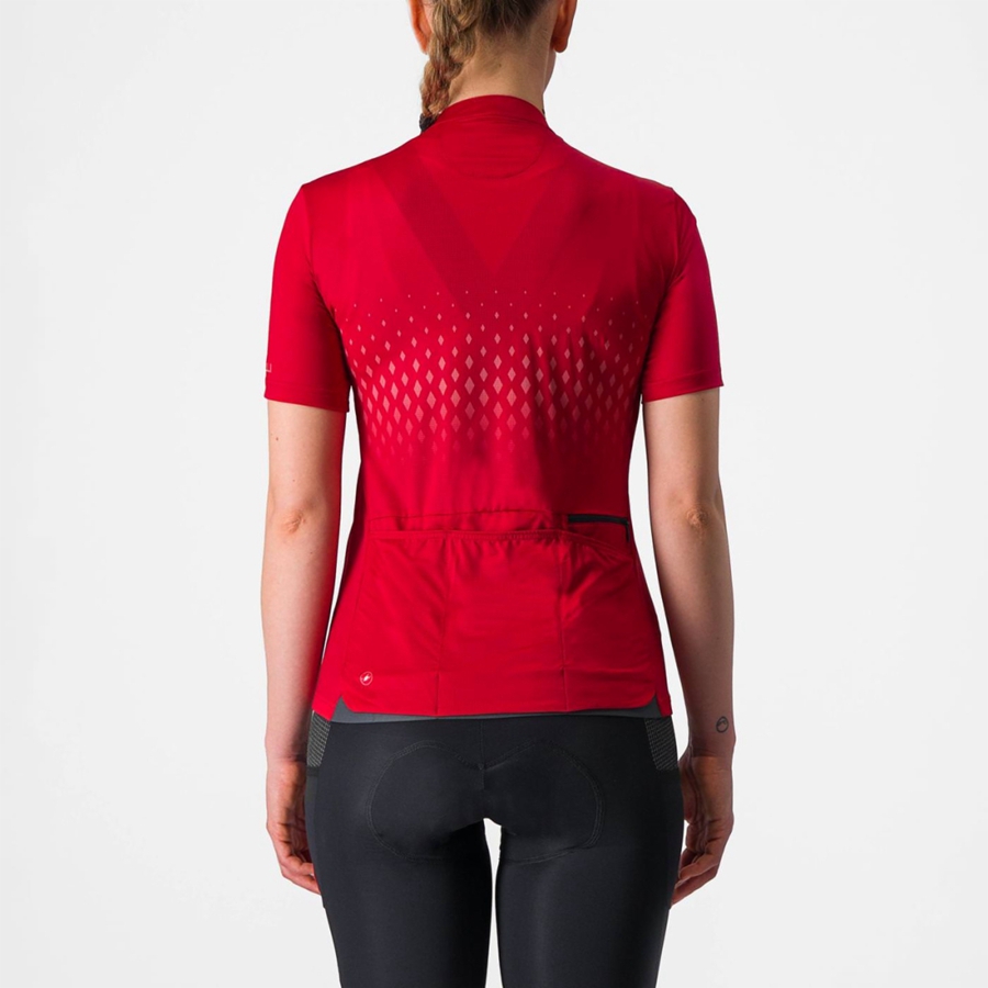 Castelli UNLIMITED SENTIERO 3 Jersey Dames Rood Rood | KMD369517