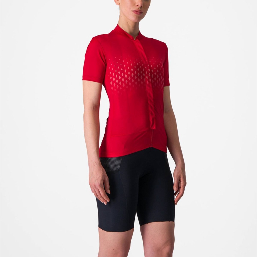 Castelli UNLIMITED SENTIERO 3 Jersey Dames Rood Rood | KMD369517