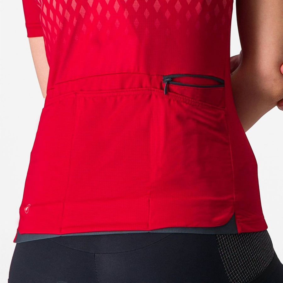 Castelli UNLIMITED SENTIERO 3 Jersey Dames Rood Rood | KMD369517