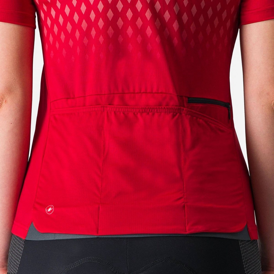 Castelli UNLIMITED SENTIERO 3 Jersey Dames Rood Rood | KMD369517