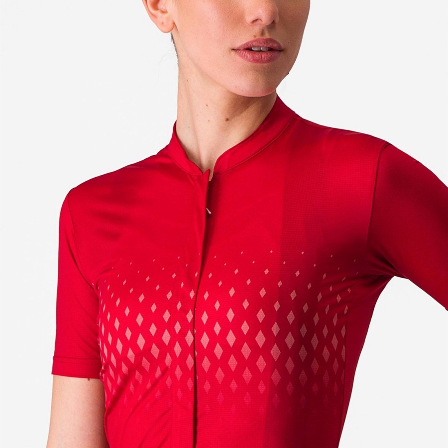 Castelli UNLIMITED SENTIERO 3 Jersey Dames Rood Rood | KMD369517