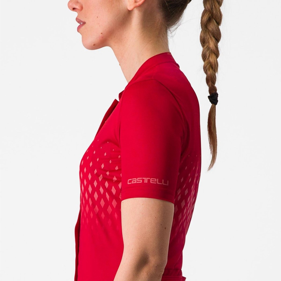 Castelli UNLIMITED SENTIERO 3 Jersey Dames Rood Rood | KMD369517