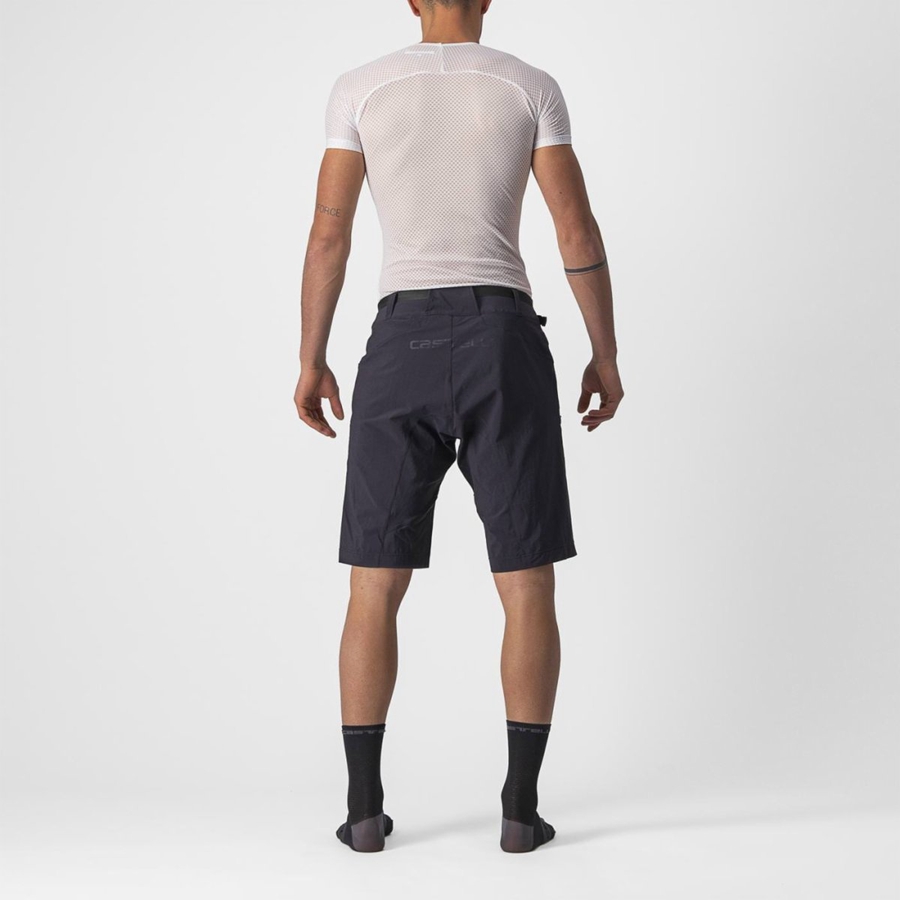 Castelli UNLIMITED TRAILGY Korte Broek Heren Zwart | OUD359271