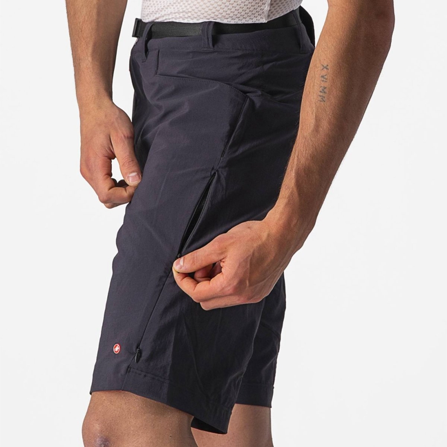 Castelli UNLIMITED TRAILGY Korte Broek Heren Zwart | OUD359271