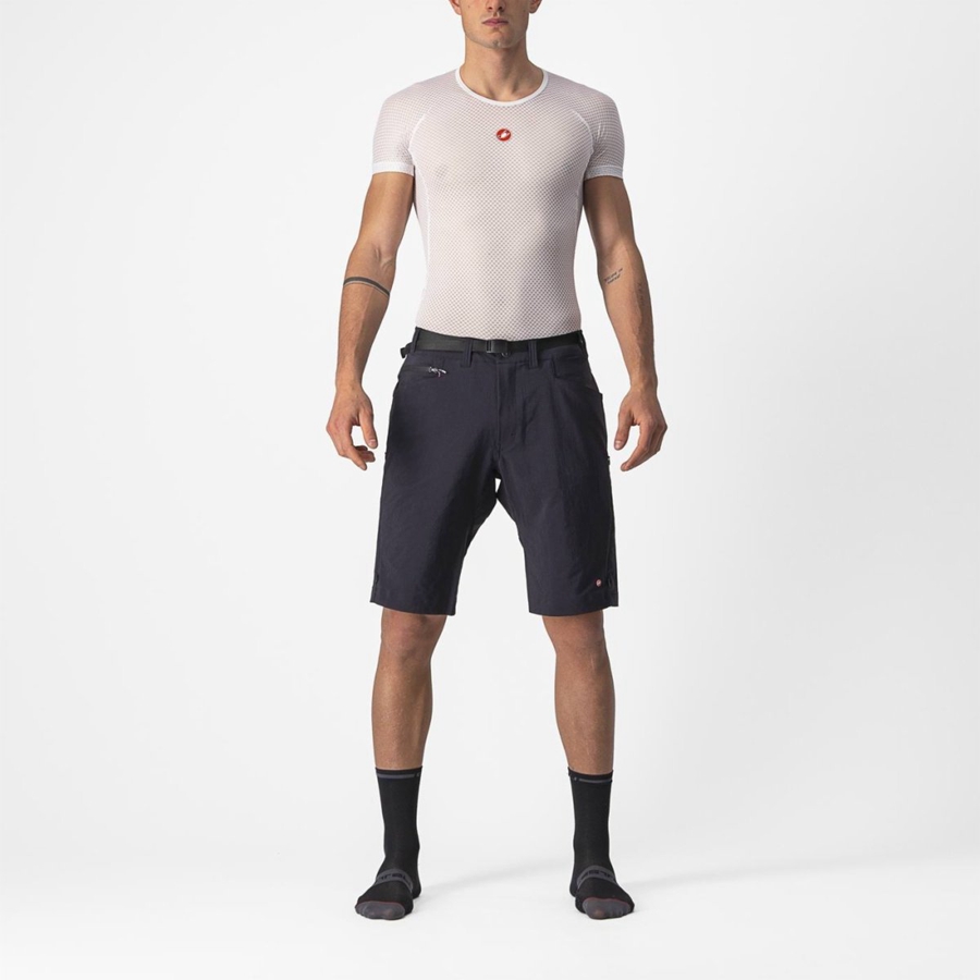 Castelli UNLIMITED TRAILGY Korte Broek Heren Zwart | OUD359271