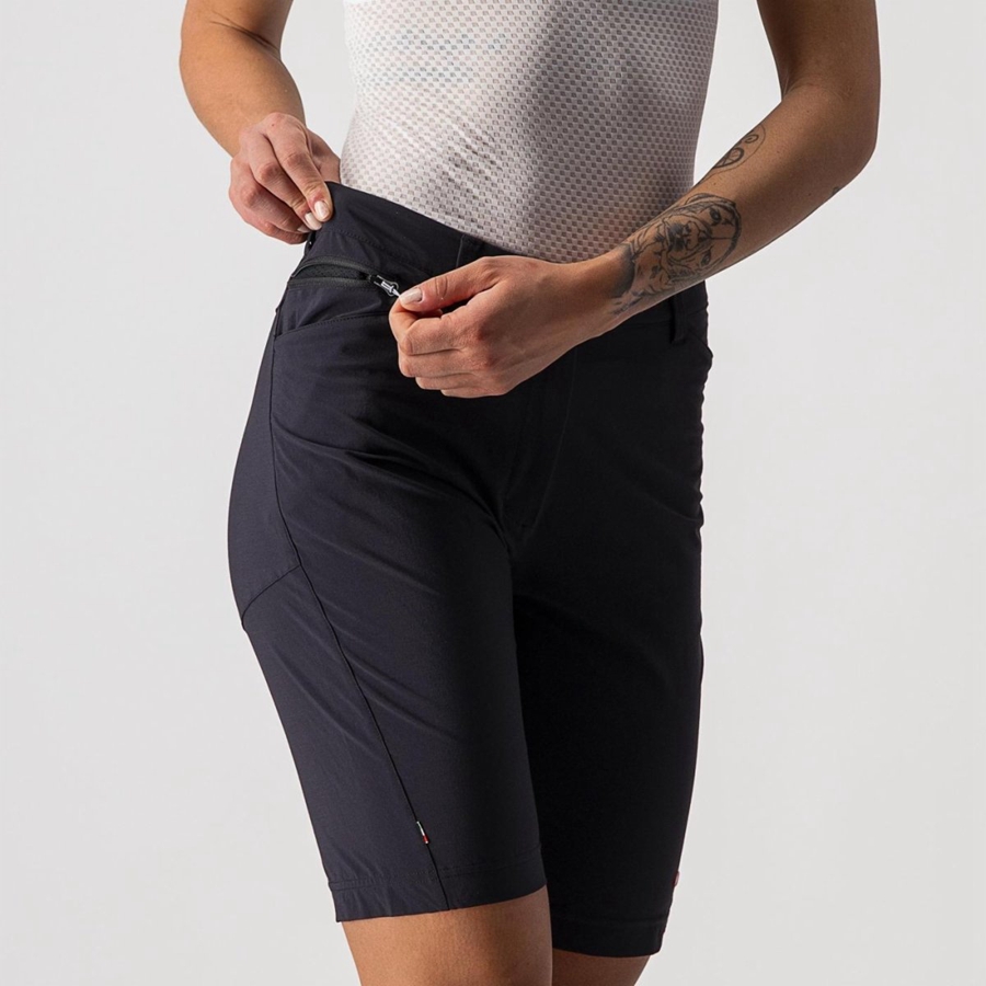 Castelli UNLIMITED WGY Korte Broek Dames Zwart | XTE520819