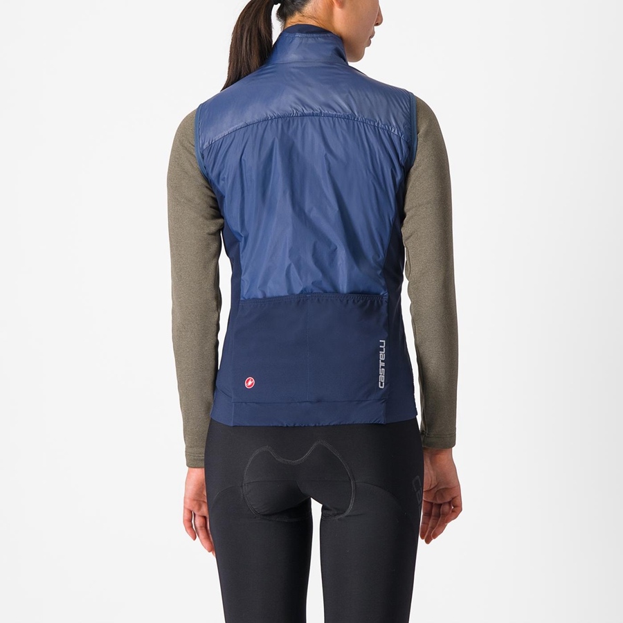 Castelli UNLIMITED W PUFFY Vest Dames Blauw Blauw | BNE503419