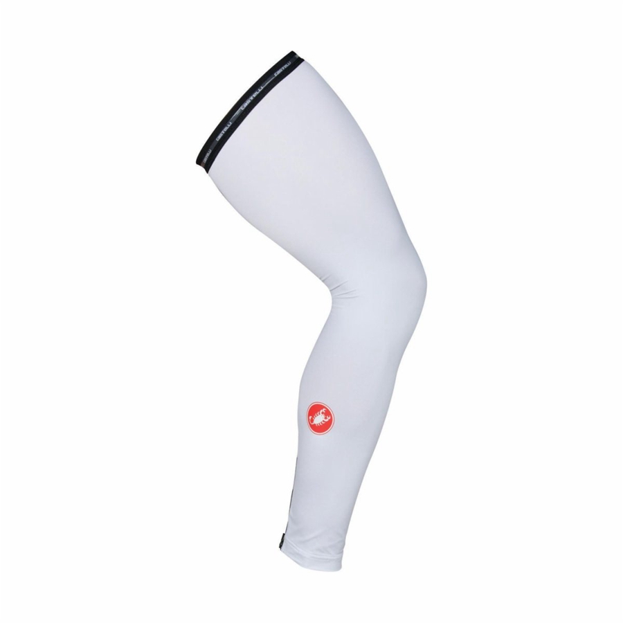 Castelli UPF 50 + LIGHT LEG SLEEVES Beenwarmer Dames Wit | VIR125639