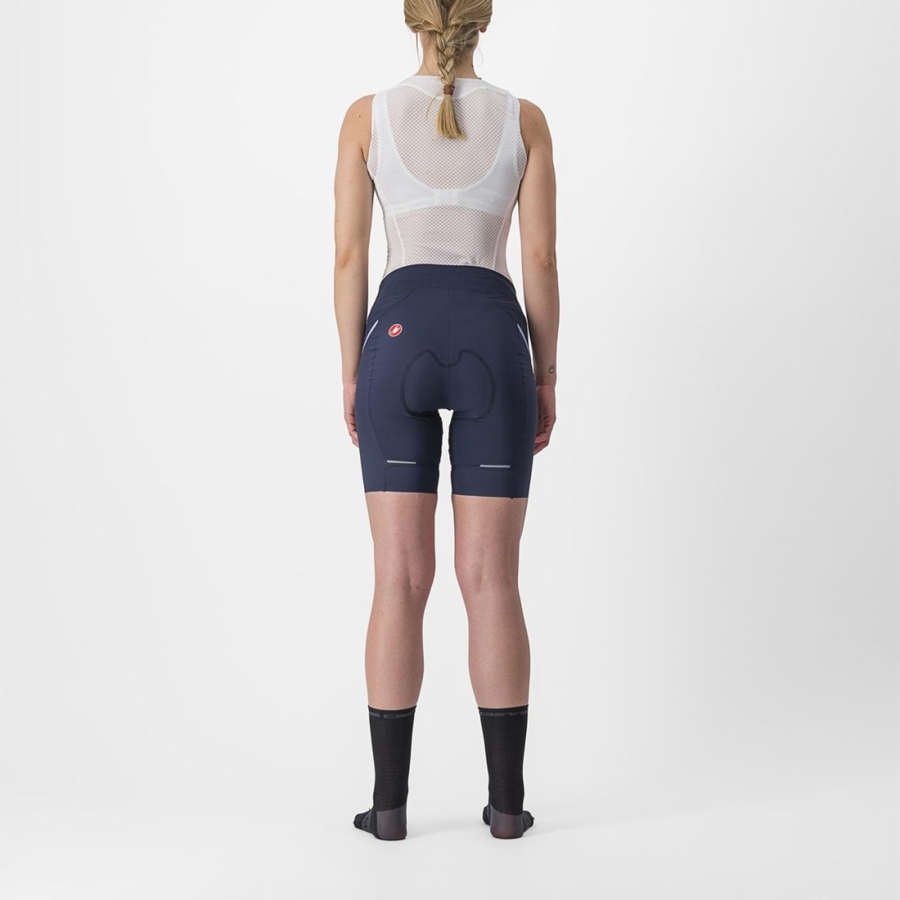 Castelli VELOCISSIMA 3 Korte Broek Dames Blauw Paars Wit | JQB416705