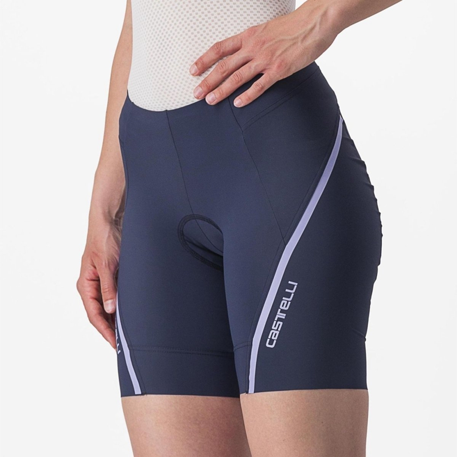 Castelli VELOCISSIMA 3 Korte Broek Dames Blauw Paars Wit | JQB416705