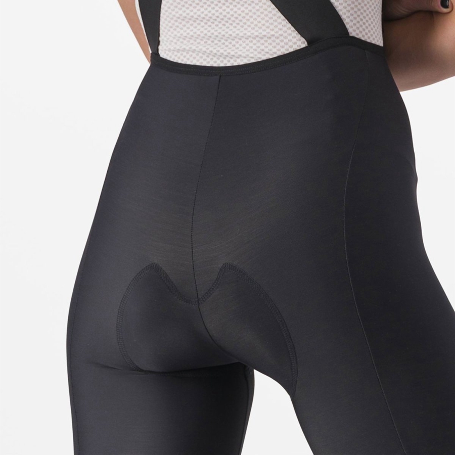 Castelli VELOCISSIMA DT Panty Met Slabbetje Dames Zwart Zwart | YEK845201