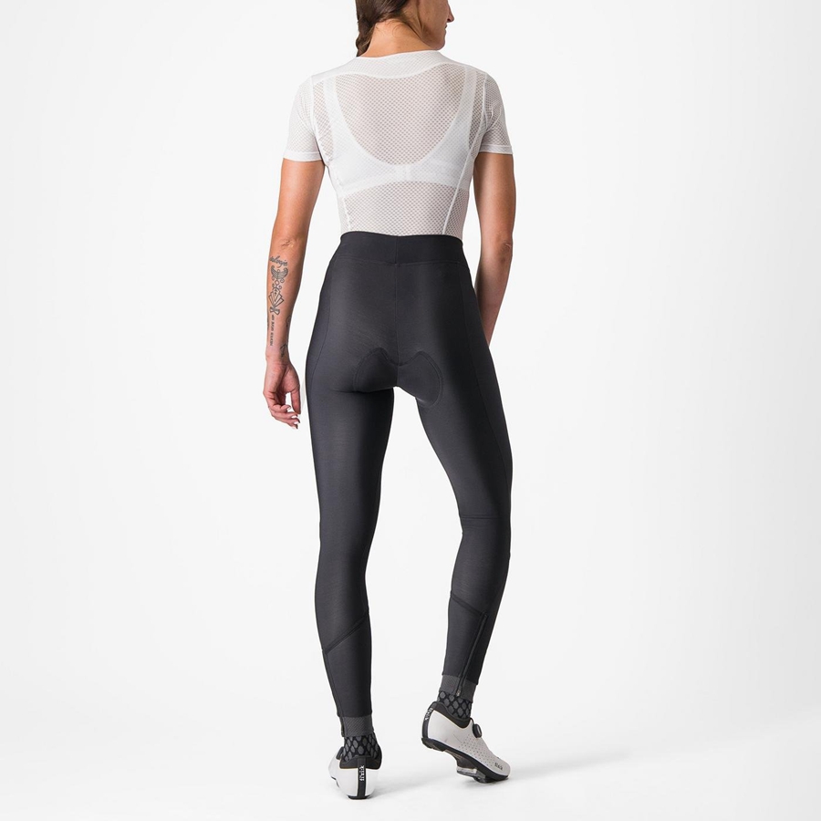 Castelli VELOCISSIMA THERMAL Leggings Dames Zwart Zwart | YTD670154