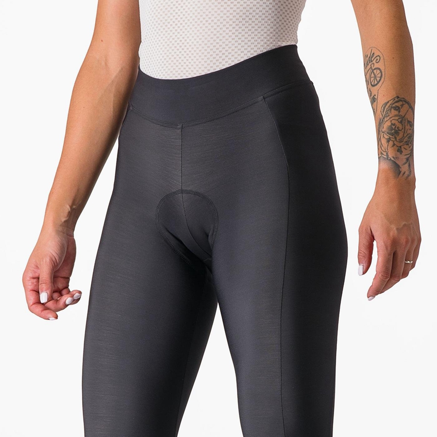 Castelli VELOCISSIMA THERMAL Leggings Dames Zwart Zwart | YTD670154