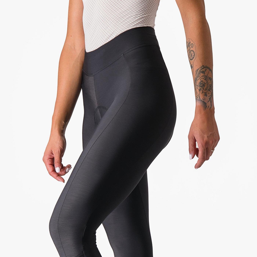 Castelli VELOCISSIMA THERMAL Leggings Dames Zwart Zwart | YTD670154