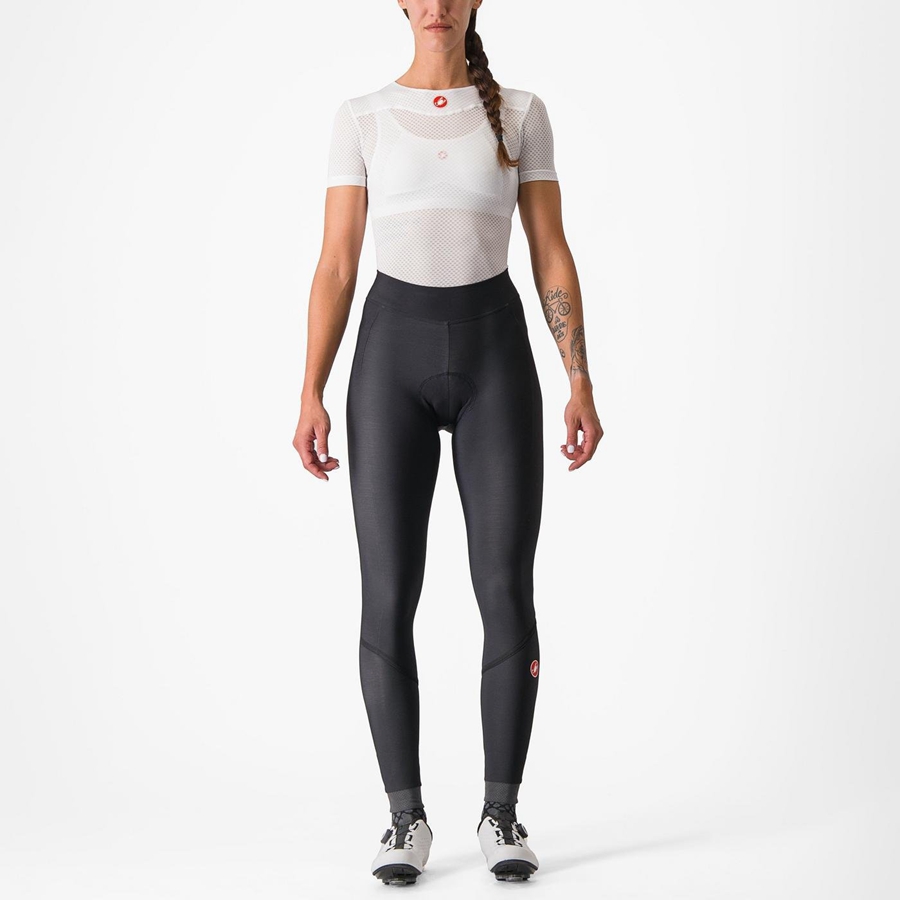 Castelli VELOCISSIMA THERMAL Leggings Dames Zwart Zwart | YTD670154