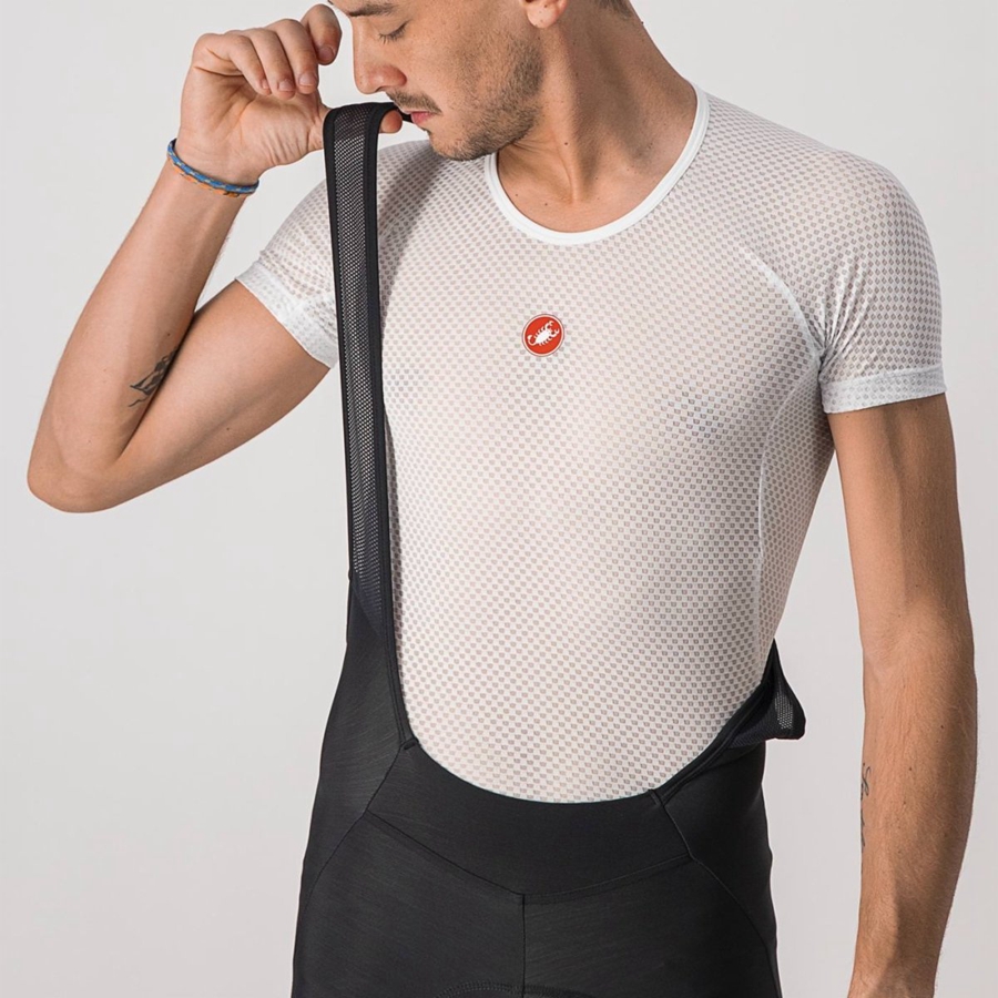 Castelli VELOCISSIMO 5 Panty Met Slabbetje Heren Zwart Zilver | ZQP458620