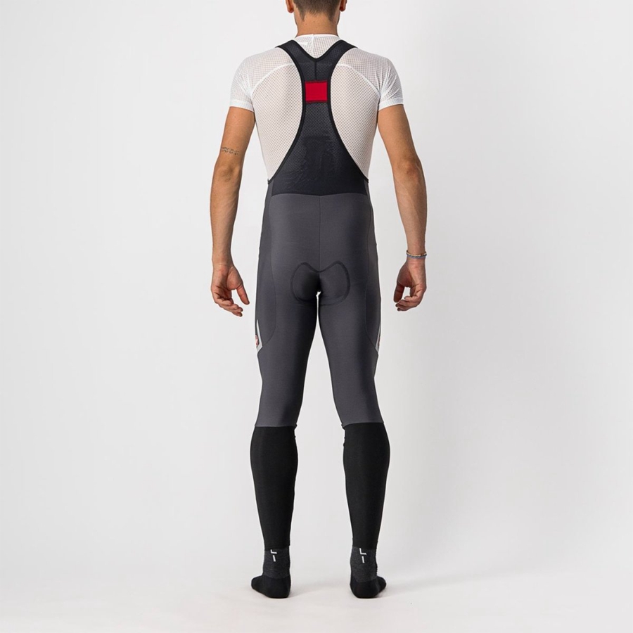 Castelli VELOCISSIMO 5 Panty Met Slabbetje Heren Donkergrijs Zilver | LBQ315904