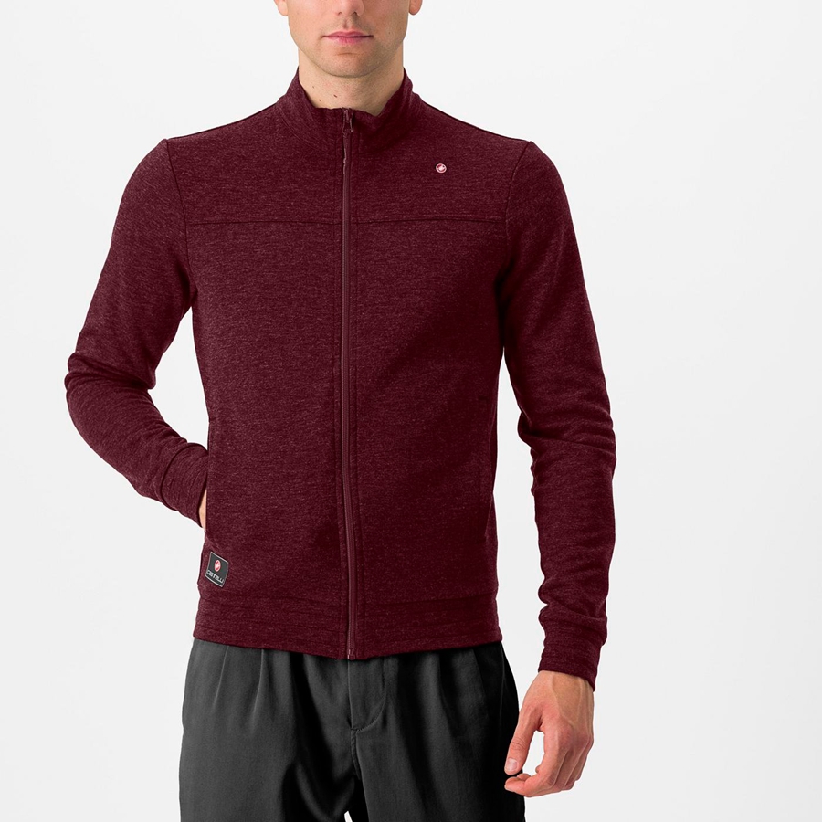 Castelli VIGORELLI TRACK Casual Heren Diepbordeaux | LZJ847950